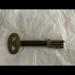 Folger Adam Co Prison Key .. Joliet, Ill  RARE Large KEY